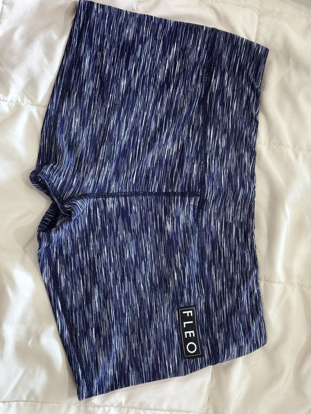 FLEO Navy White Space-Dye Heather XL